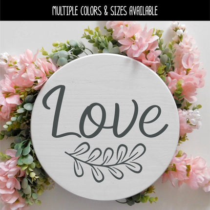 Love with Leaves Vinyl Decal/Sticker