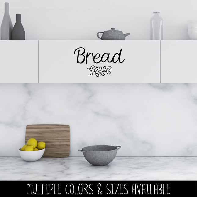 Bread with Leaves Vinyl Decal/Sticker