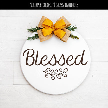 Blessed with Leaves Vinyl Decal/Sticker