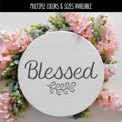 Blessed with Leaves Vinyl Decal/Sticker