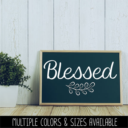 Blessed with Leaves Vinyl Decal/Sticker