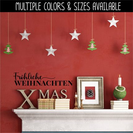Frohliche Weihnachten Vinyl Decal/Sticker