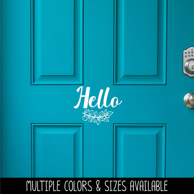 Hello with Branch Vinyl Decal/Sticker
