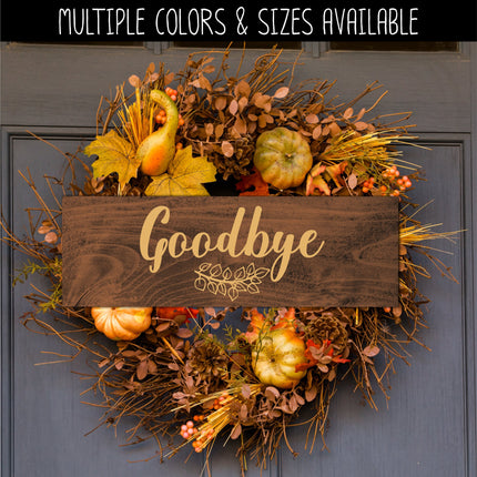 Goodbye with Branch Vinyl Decal/Sticker