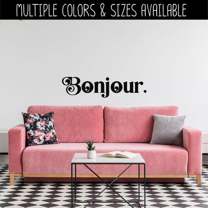 Chunky Bonjour Vinyl Decal/Sticker l