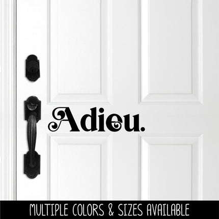 Chunky Adieu Vinyl Decal/Sticker