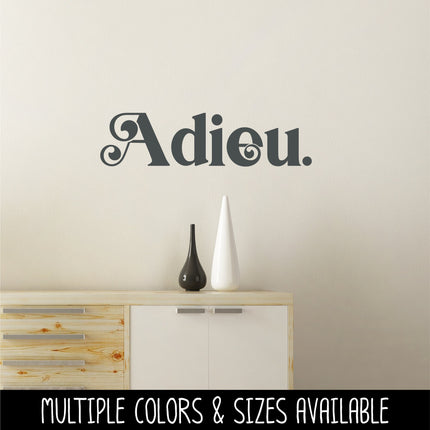 Chunky Adieu Vinyl Decal/Sticker