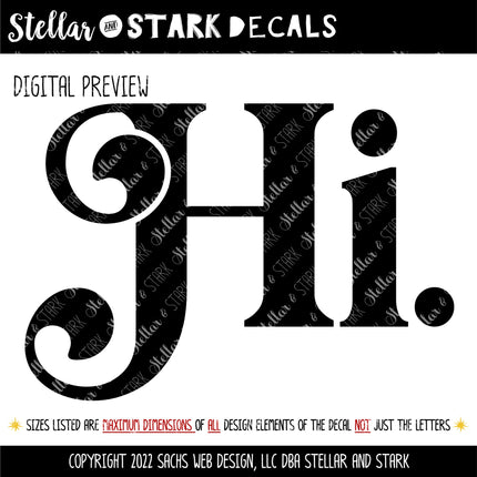 Chunky Hi Vinyl Decal/Sticker