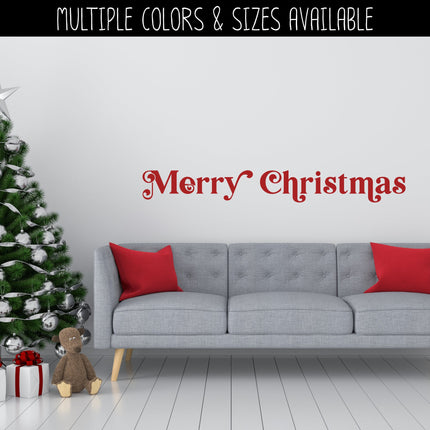Chunky Merry Christmas Vinyl Decal/Sticker