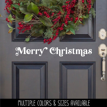 Chunky Merry Christmas Vinyl Decal/Sticker