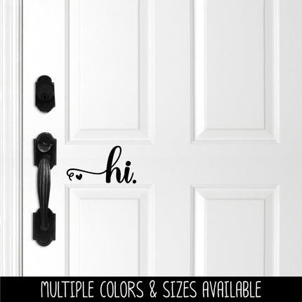 Hi with Heart Vinyl Decal/Sticker