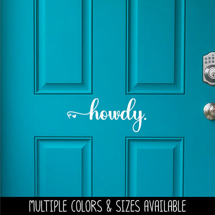 Howdy with Heart Vinyl Decal/Sticker