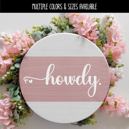 Howdy with Heart Vinyl Decal/Sticker