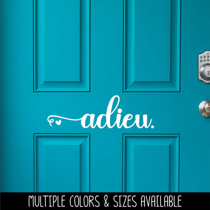 Adieu Heart Vinyl Decal/Sticker