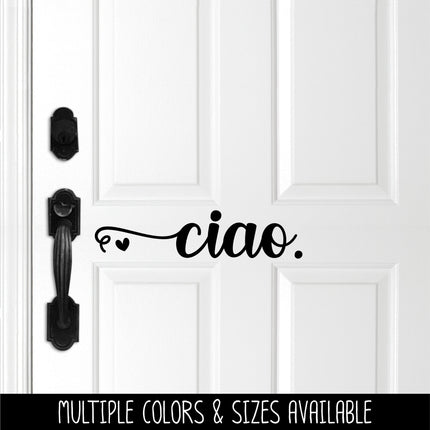 Ciao with Heart Vinyl Decal/Sticker