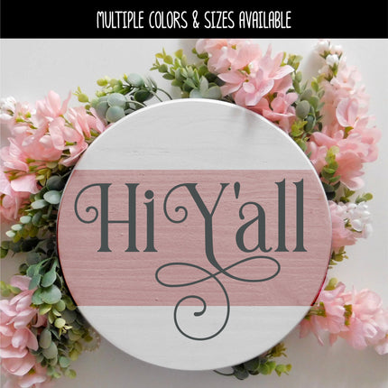 Ornamental Hi Y'all Vinyl Decal/Sticker