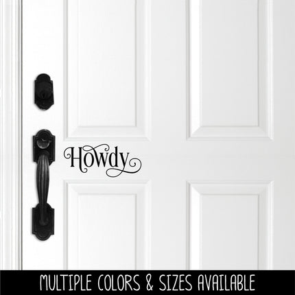 Ornamental Howdy Vinyl Decal/Sticker