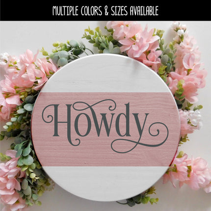 Ornamental Howdy Vinyl Decal/Sticker
