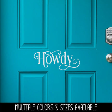 Ornamental Howdy Vinyl Decal/Sticker
