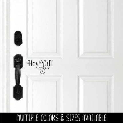 Ornamental Hey Y'all Vinyl Decal/Sticker