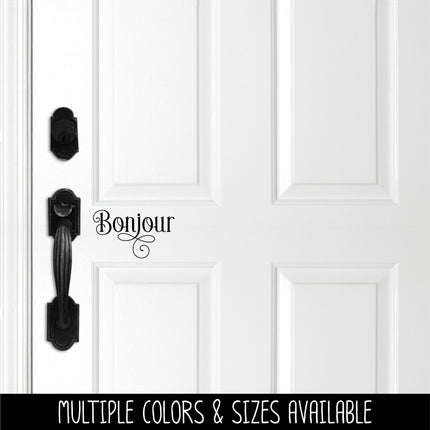 Ornamental Bonjour Vinyl Decal/Sticker