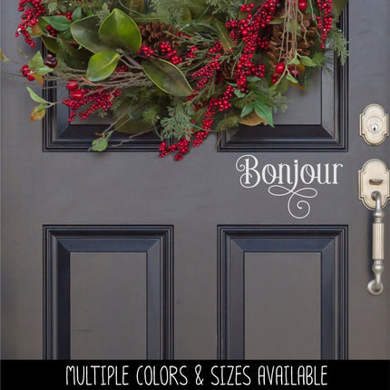 Ornamental Bonjour Vinyl Decal/Sticker