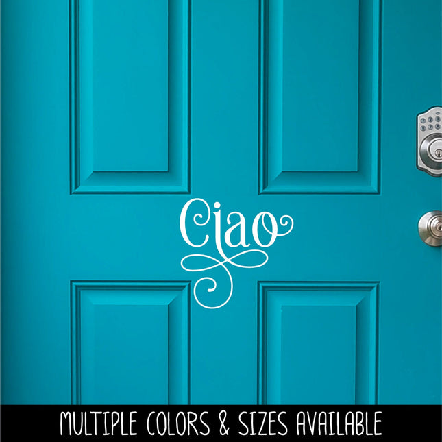 Ornamental Ciao Vinyl Decal/Sticker