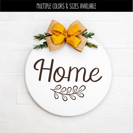 Home with Leaves Vinyl Decal/Sticker