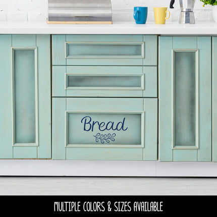Bread with Leaves Vinyl Decal/Sticker