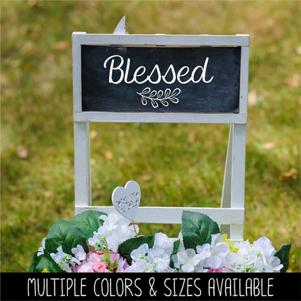 Blessed with Leaves Vinyl Decal/Sticker
