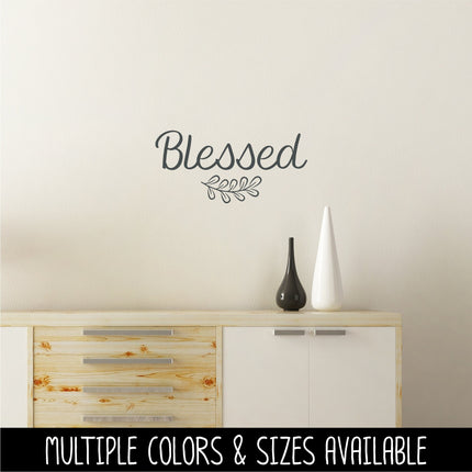Blessed with Leaves Vinyl Decal/Sticker