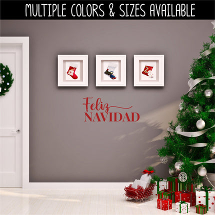 Feliz Navidad Vinyl Decal/Sticker