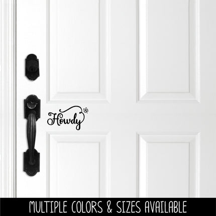 Howdy with Dragonfly Vinyl Decal/Sticker