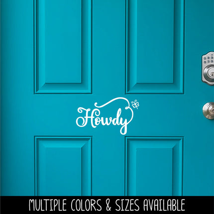 Howdy with Dragonfly Vinyl Decal/Sticker