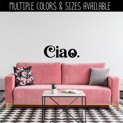 Chunky Ciao Vinyl Decal/Sticker