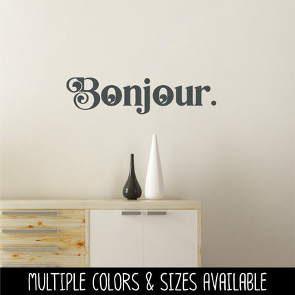 Chunky Bonjour Vinyl Decal/Sticker l