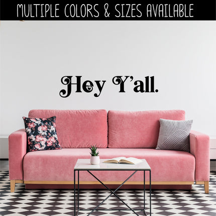 Chunky Hey Y'all Vinyl Decal/Sticker