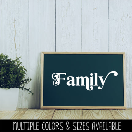 Chunky Family Heart Vinyl Decal/Sticker