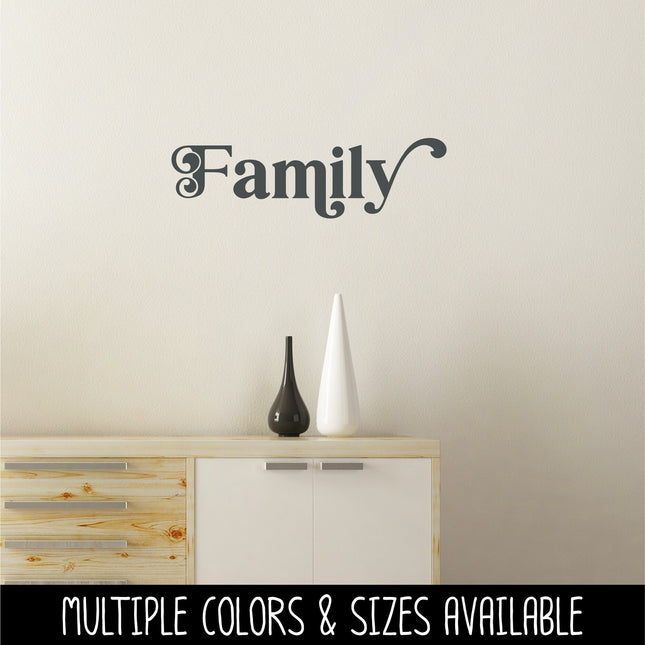 Chunky Family Heart Vinyl Decal/Sticker