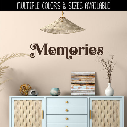 Memories Vinyl Decal/Sticker