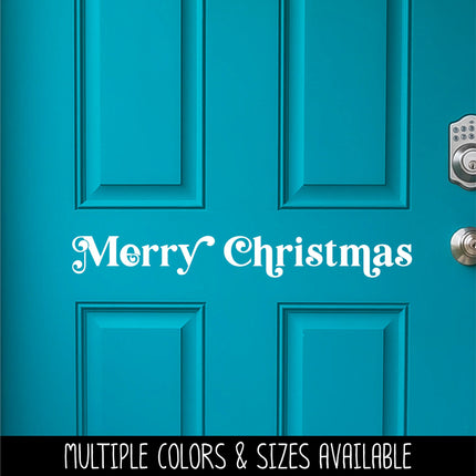 Chunky Merry Christmas Vinyl Decal/Sticker