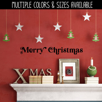 Chunky Merry Christmas Vinyl Decal/Sticker