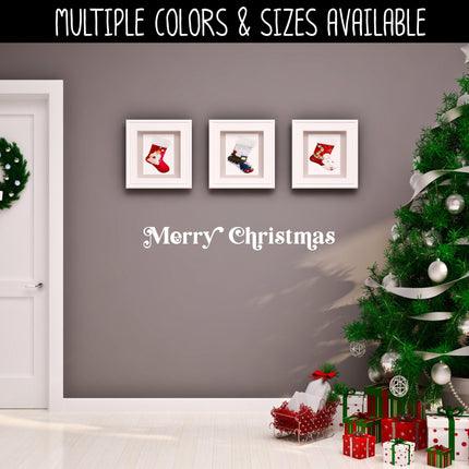 Chunky Merry Christmas Vinyl Decal/Sticker