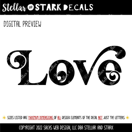 Chunky Love Vinyl Decal/Sticker