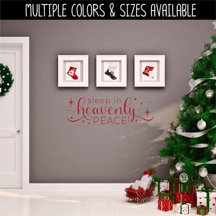 Sleep In Heavenly Peace Vinyl Decal/Sticker