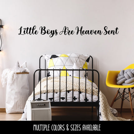 Little Boys Are Heaven Sent Vinyl Decal/Sticker