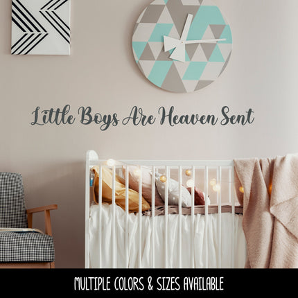 Little Boys Are Heaven Sent Vinyl Decal/Sticker