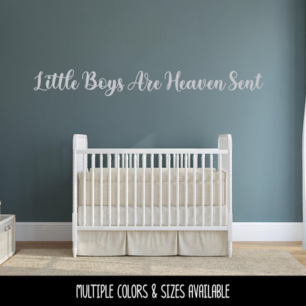 Little Boys Are Heaven Sent Vinyl Decal/Sticker