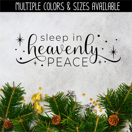 Sleep In Heavenly Peace Vinyl Decal/Sticker