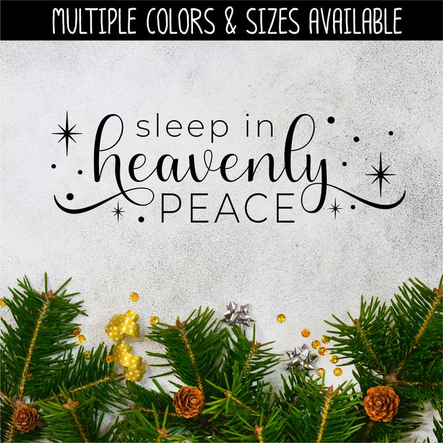 Sleep In Heavenly Peace Vinyl Decal/Sticker